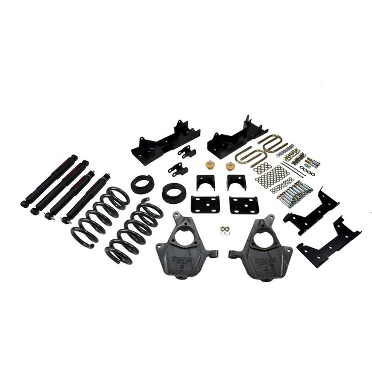 Belltech Lowering Kit w/Nitro Drop 2 Shocks (4" or 5" Front / 6" Rear Drop) for 1999-2000 Chevrolet Silverado 1500 Standard Cab RWD Short Bed