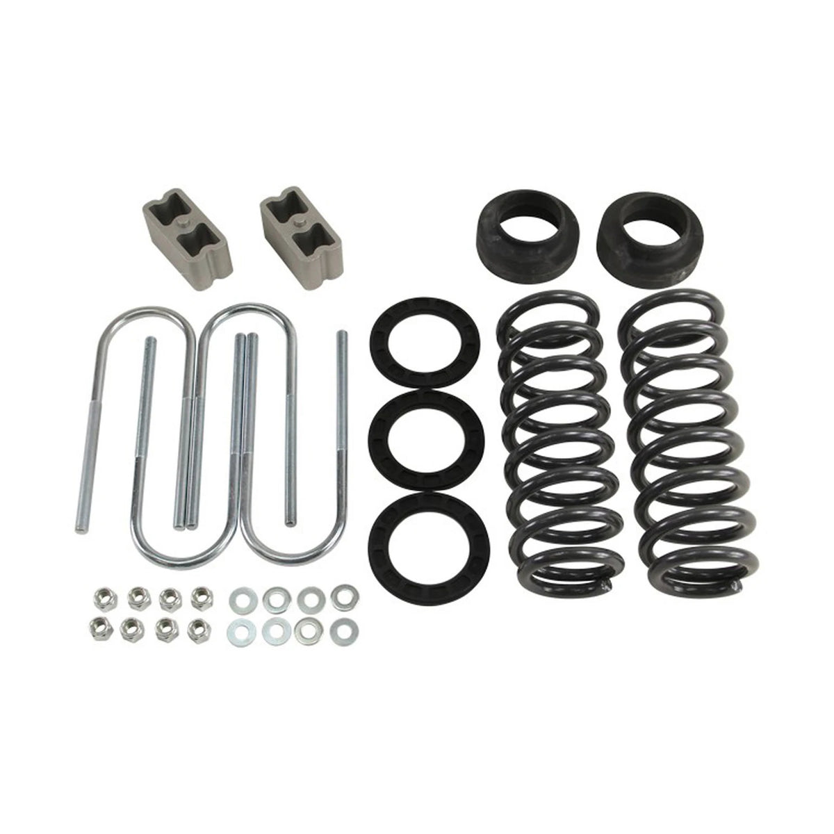 Belltech Lowering Kit w/o Shocks (1-2" Front / 2" Rear Drop) for 2004-2012 GMC Canyon Standard Cab Z85 Suspension RWD