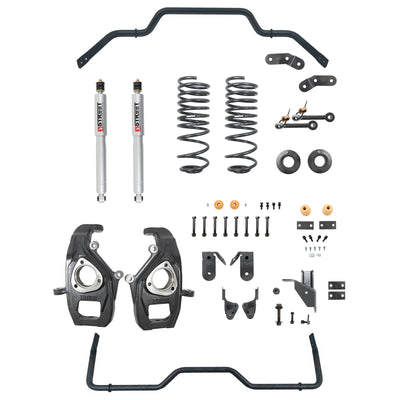 Belltech Lowering Kit w/Street Performance Shocks (2" Front / 3-4" Rear Drop) for 2019-2024 Ram 1500 RWD/4WD