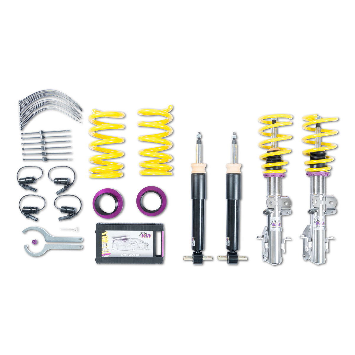 KW Suspension Variant 1 Coilover Kit for 2018-2026 Ford Mustang (w/ Electronic Dampers, Cancellation Kit Included) 10230081