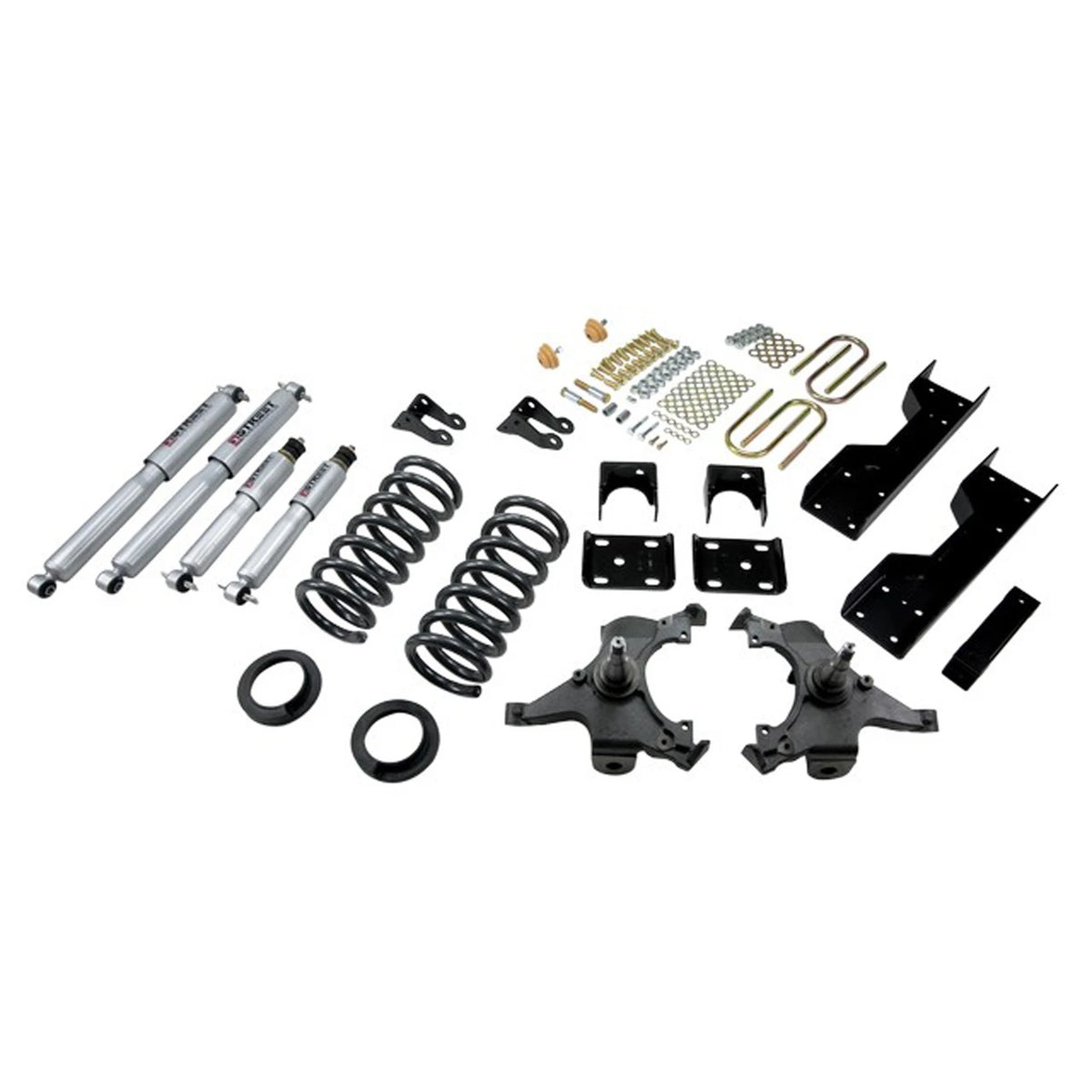 Belltech Lowering Kit w/Street Performance Shocks (4-5" Front / 6" Rear Drop) for 1988-1998 GMC C1500 Extended Cab RWD