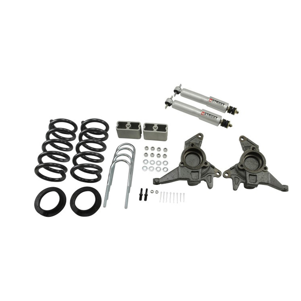 Belltech Lowering Kit w/Street Performance Shocks (4-5" Front / 3" Rear Drop) for 1998-2005 Chevrolet Blazer 6-Cyl except Extreme RWD