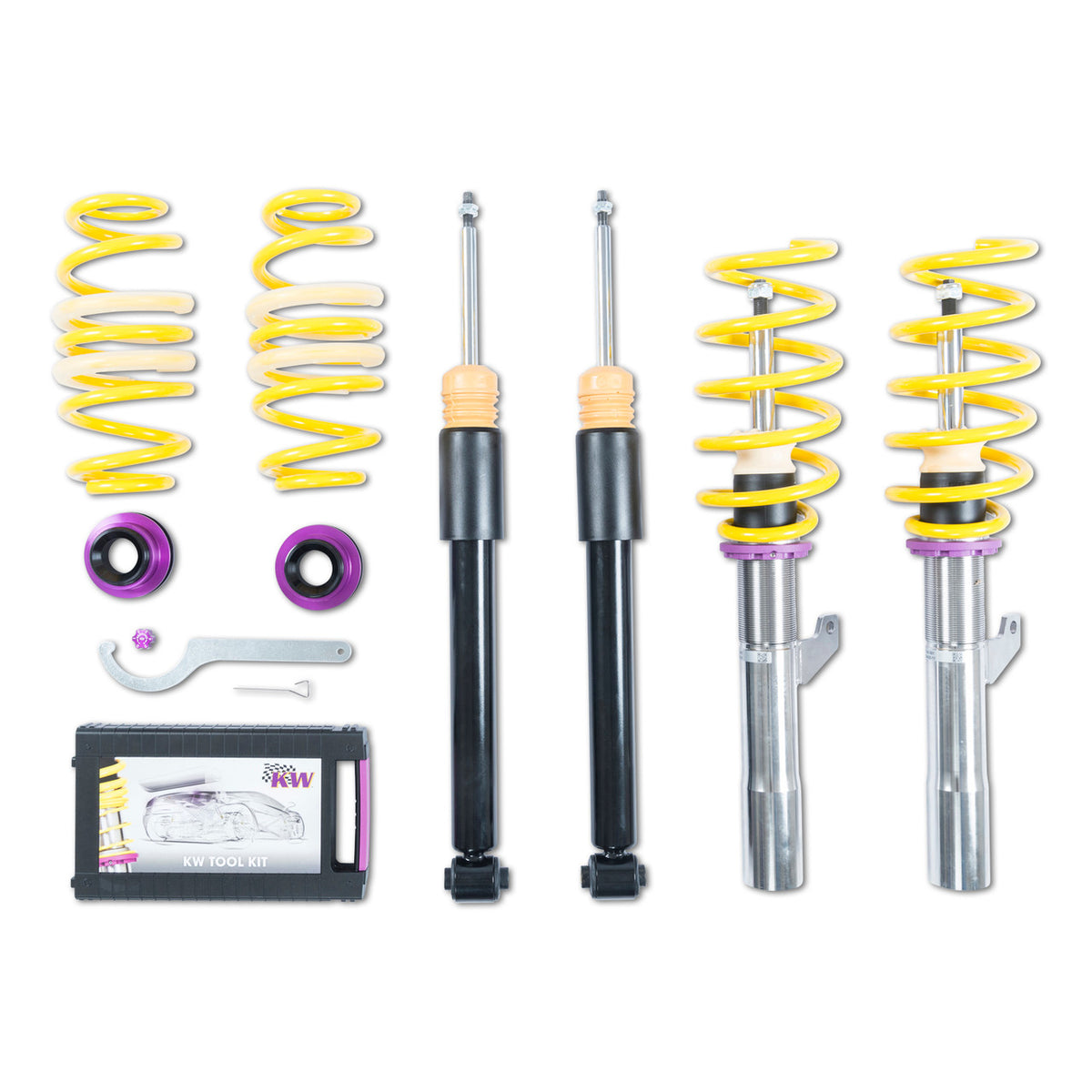 KW Suspension Variant 2 Coilover Kit for 2015-2019 Volkswagen Golf R (w/o DCC) 152800CB