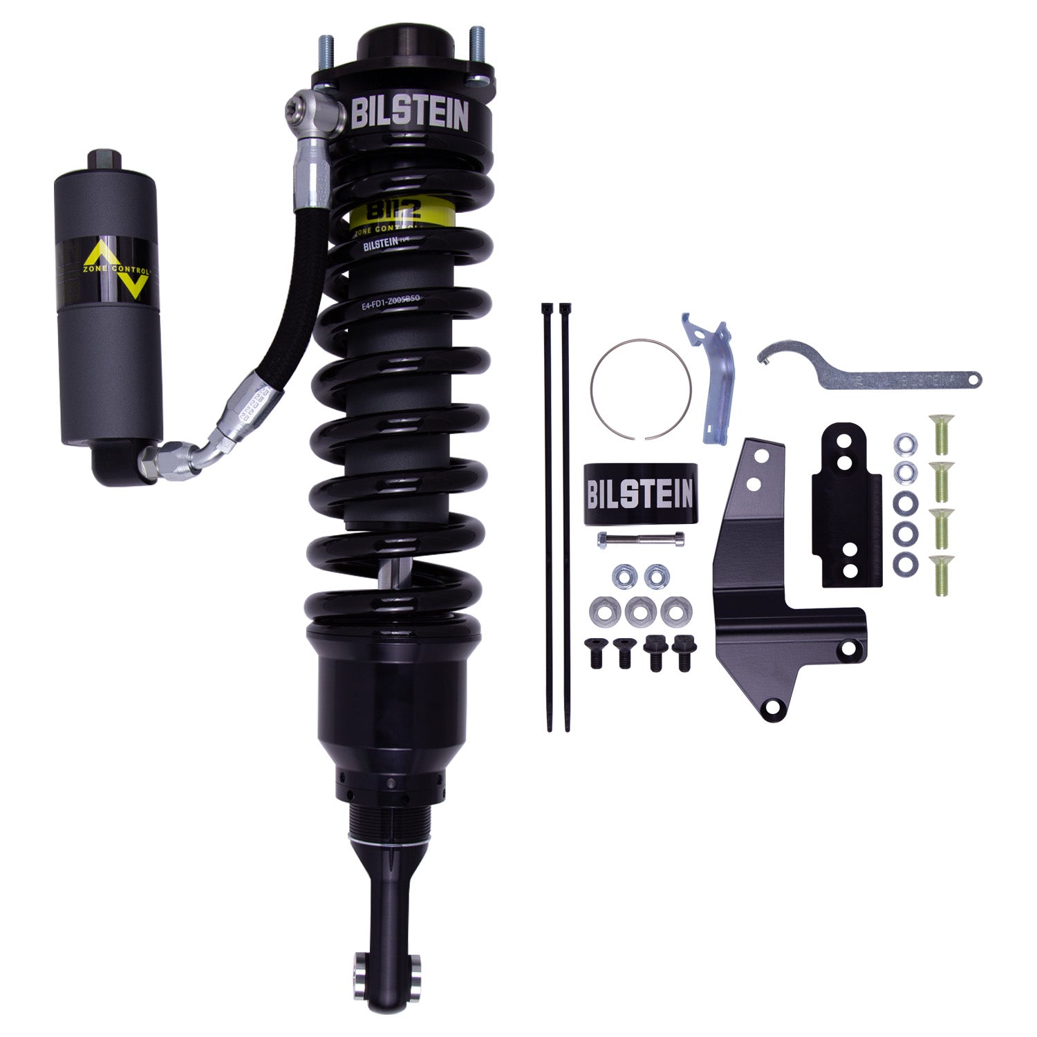 Bilstein B8 8112 (ZoneControl CR) Front Left Shock Absorber and Coil Spring Assembly (22.80 in. Extended) for 2010-2014 Toyota FJ Cruiser (J150) 41-324172