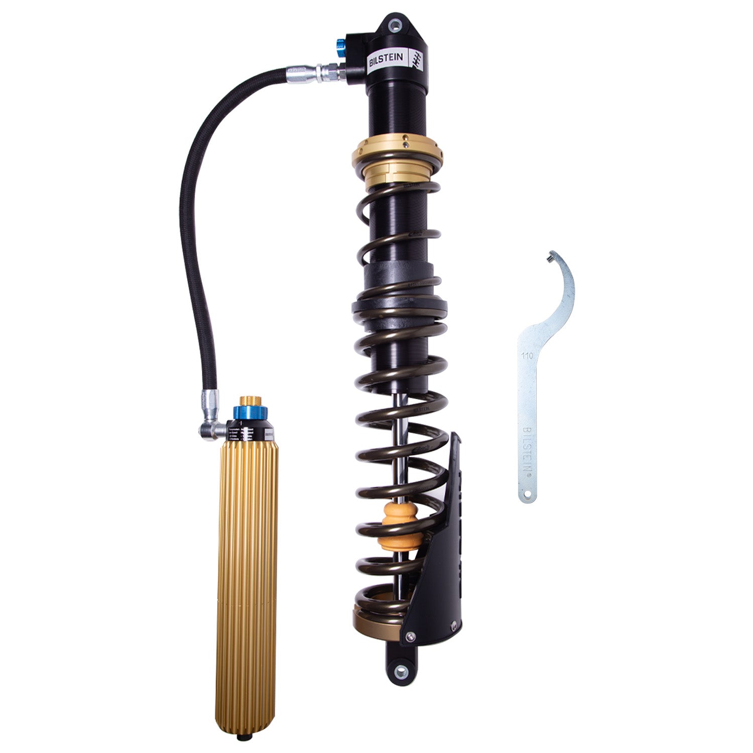 Bilstein Black Hawk Powersports Rear Shock Absorber and Coil Spring Assembly for 2020-2021 Polaris RZR XP 4 Turbo S Velocity 41-341803