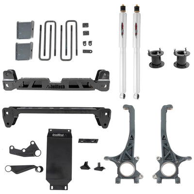 Belltech 4" Lift Kit (Front Spacers and Rear Trail Performance Shocks) for 2016-2023 Toyota Tacoma except TRD Pro 4WD
