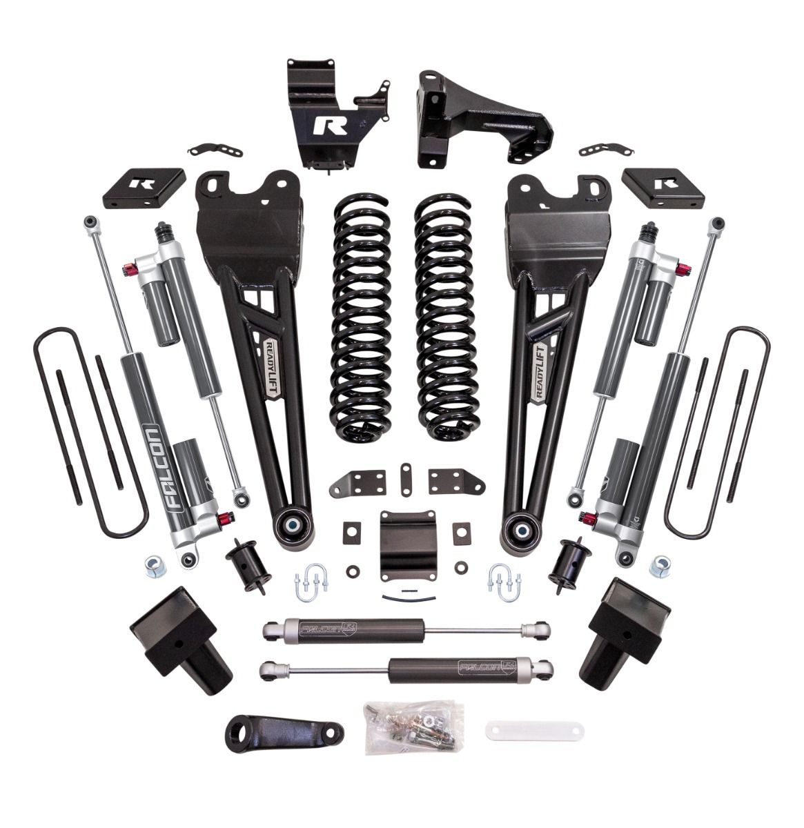 ReadyLift 6" Coil Spring Suspension System w/Falcon MAX3.3 Shocks And Radius Arms for 2023-2026 Ford F-350 4WD 43-23660