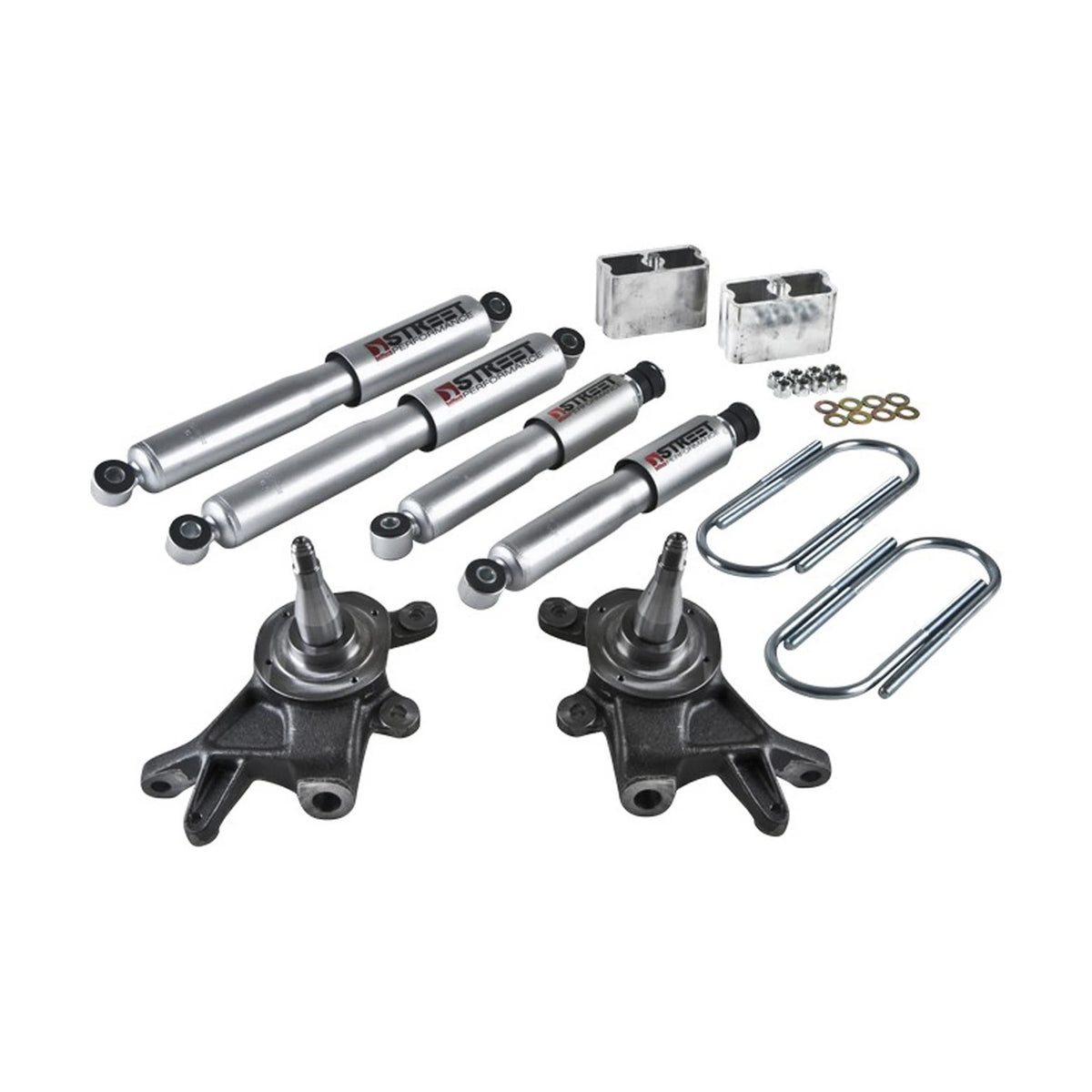 Belltech Lowering Kit w/Street Performance Shocks (2" Front / 3" Rear Drop) for 1995-1997 Nissan Pickup RWD