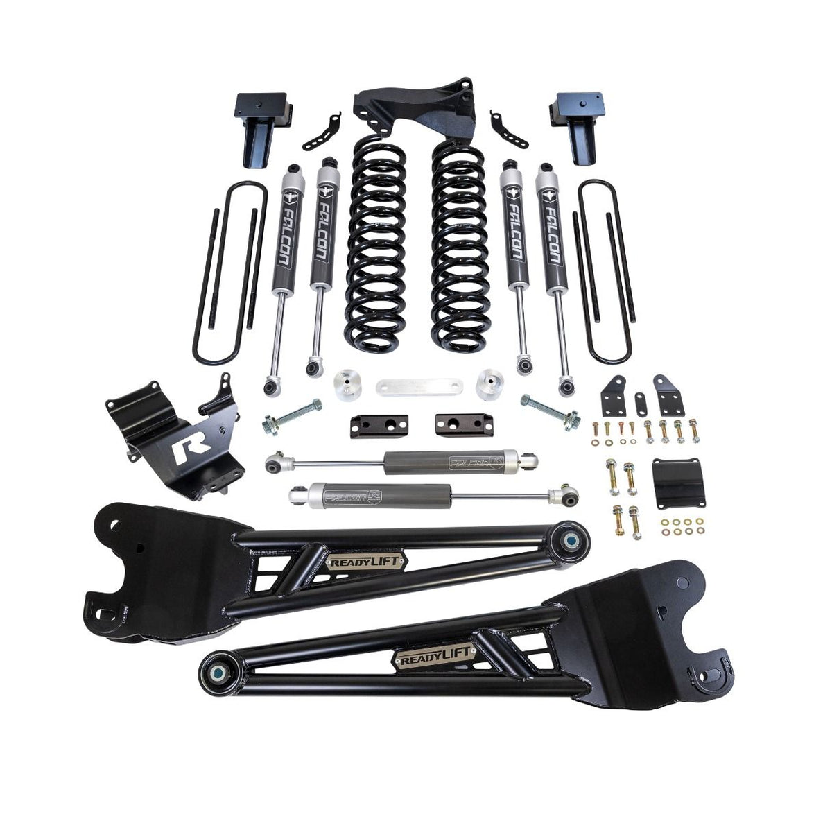 ReadyLift 4" Coil Spring Lift Kit w/Falcon 2.1 Shocks And Radius Arms for 2023-2026 Ford F-350 4WD 49-23423