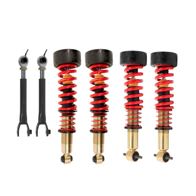 Belltech Performance Coilover Kit w/Front and Rear Height Adjustable Coilovers (0.5-3" Front / 1-4.5" Rear Drop) for 2021-2026 Chevrolet Tahoe RWD/4WD w/o Magnetic Ride