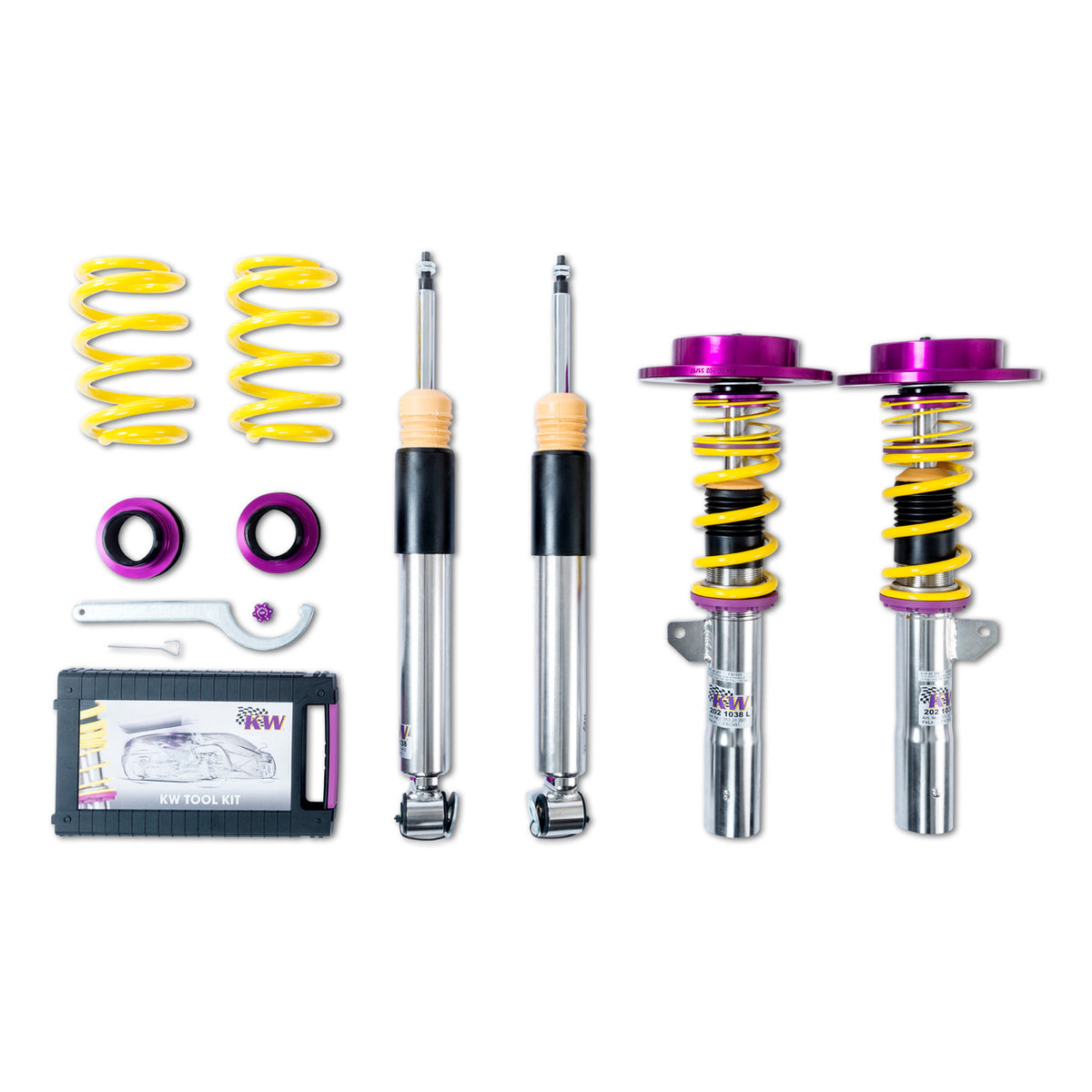 KW Suspension Clubsport 2-Way Coilover Kit for 2014-2024 Mini Cooper (F56) (w/o Dynamic Damper Control) 352208AG