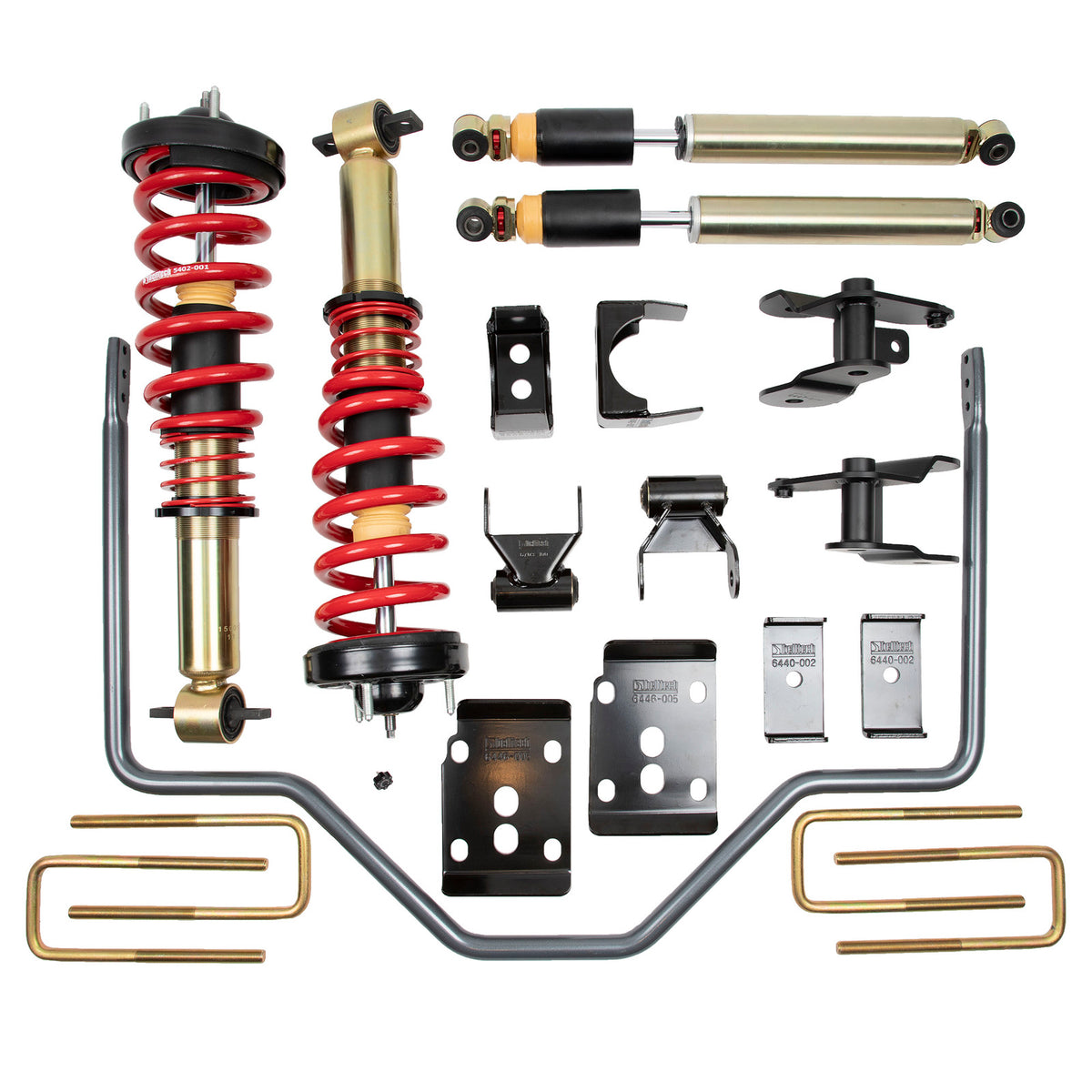 Belltech Performance Handling Kit Plus w/Damping Adjustable Coilovers/Shocks (1-3" Front / 4" Rear Drop) for 2015-2020 Ford F-150 RWD/4WD
