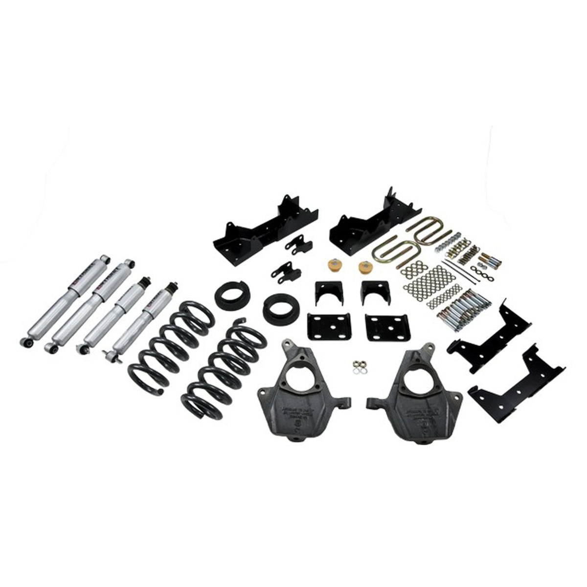 Belltech Lowering Kit w/Street Performance Shocks (4" or 5" Front / 6" Rear Drop) for 1999-2000 Chevrolet Silverado 1500 Standard Cab RWD