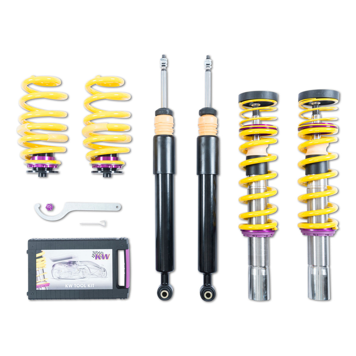 KW Suspension Variant 1 Coilover Kit for 2017-2018 Audi A4 50mm (w/o EDC) 102100AV - photo 3