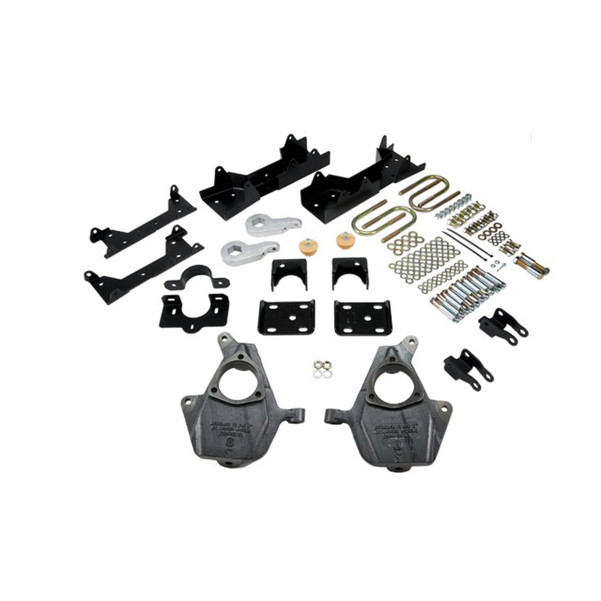 Belltech Lowering Kit w/o Shocks (Front Torsion Bar Suspension Only, 3-4" Front / 6" Rear Drop) for 2005-2006 Chevrolet Silverado 1500 Extended Cab RWD w/Front Torsion Bars