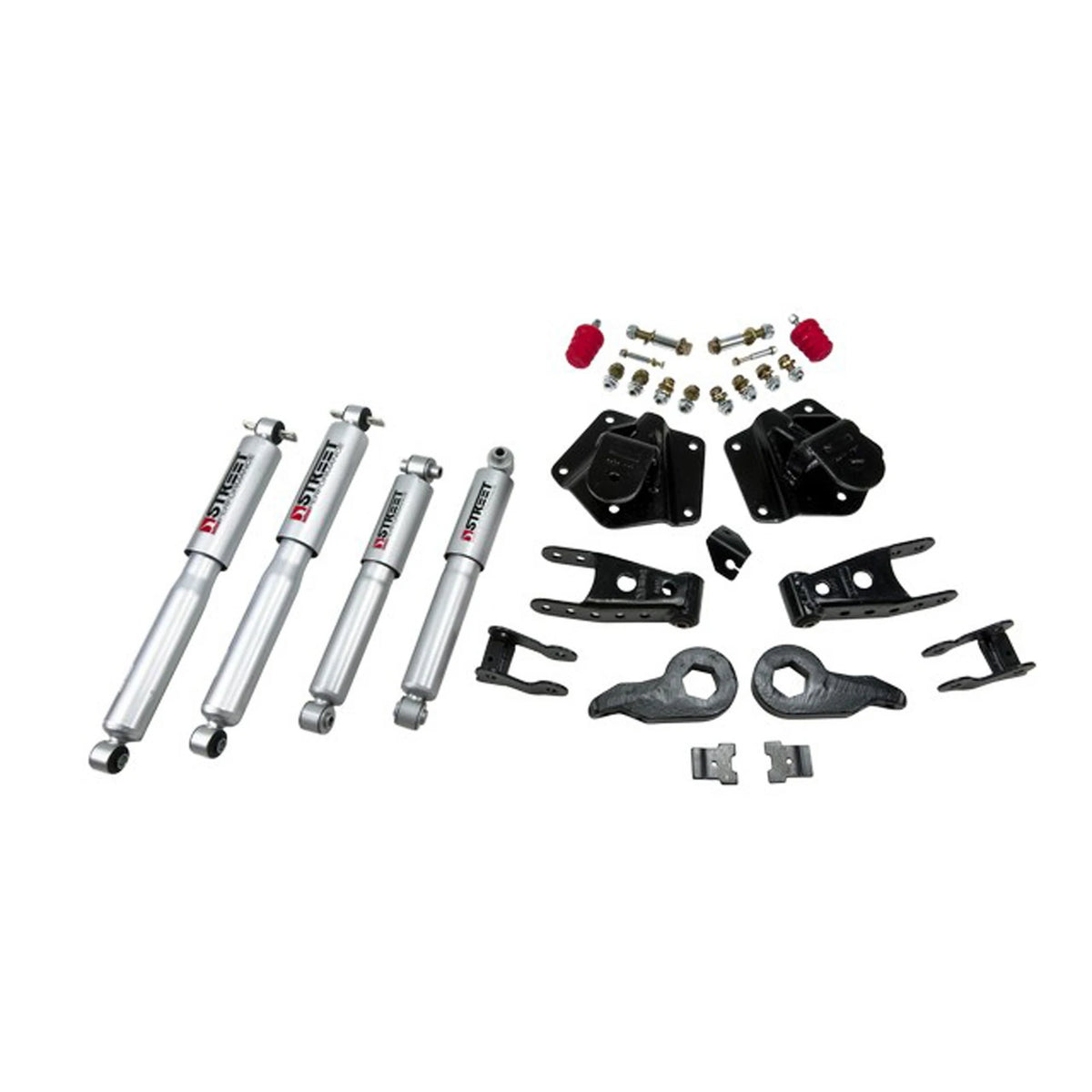 Belltech Lowering Kit w/Street Performance Shocks (1" or 3" Front / 4" Rear Drop) for 1999 Cadillac Escalade 4WD 4-Door