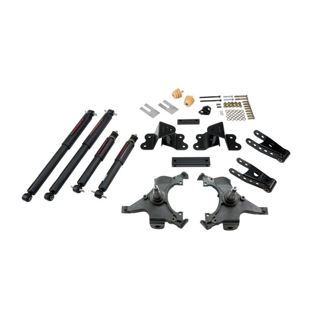 Belltech Lowering Kit w/Nitro Drop 2 Shocks (2" Front / 4" Rear Drop) for 1988-1998 GMC C1500 Extended Cab RWD