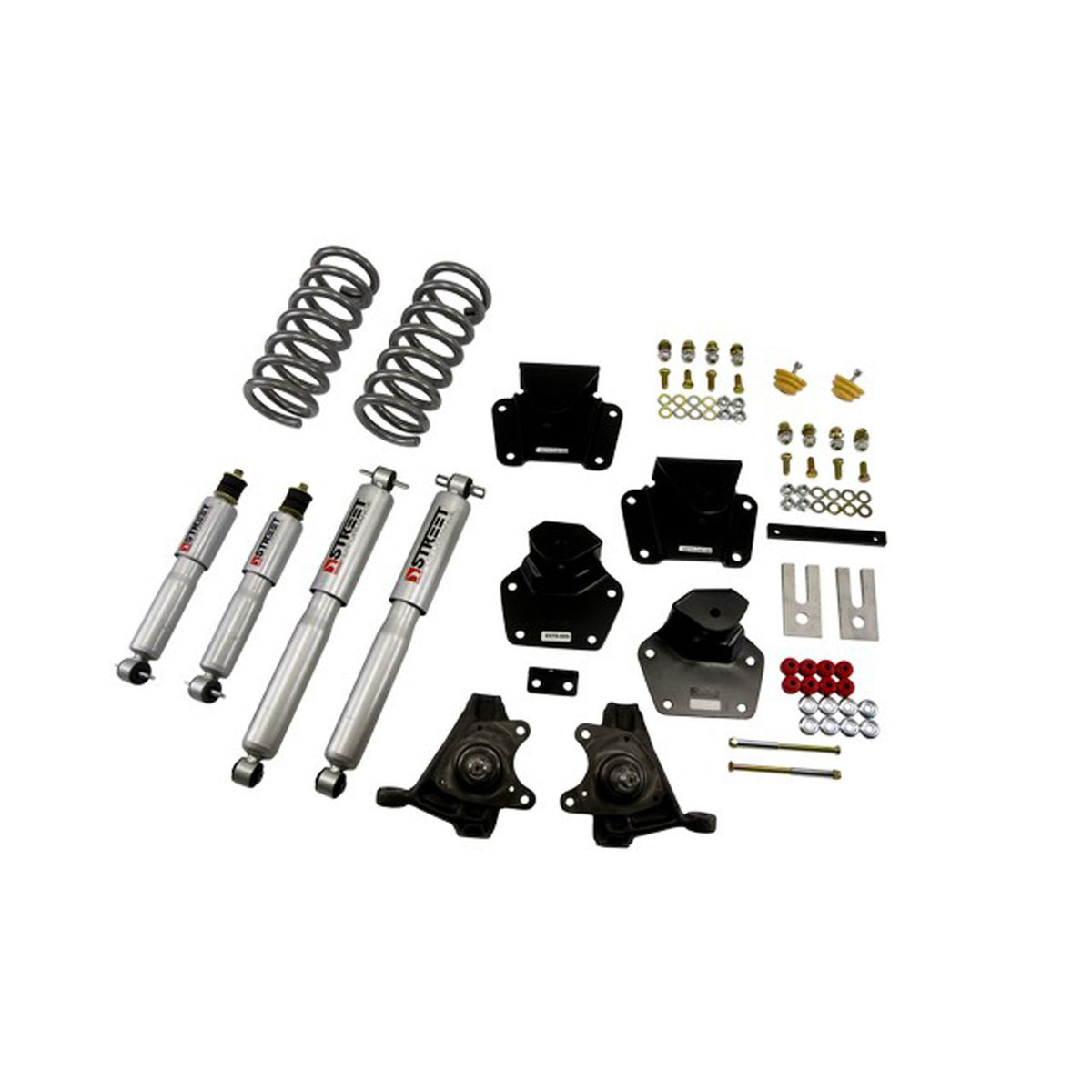 Belltech Lowering Kit w/Street Performance Shocks (4" Front / 4" Rear Drop) for 1991-1996 Dodge Dakota Standard Cab V8 RWD
