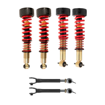 Belltech Performance Coilover Kit w/Front and Rear Height Adjustable Coilovers (0.5-3" Front / 1-4.5" Rear Drop) for 2021-2024 GMC Yukon RWD/4WD w/o Magnetic Ride