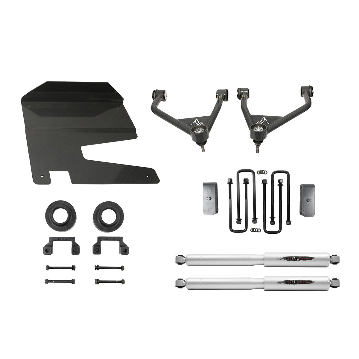 Belltech 4" Lift Kit (Front Spacers and Rear Trail Performance Shocks) for 2019-2025 Chevrolet Silverado 1500 Extended Cab/Crew Cab RWD/4WD