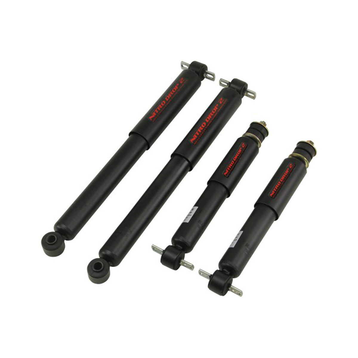 Belltech Nitro Drop 2 Shock Set (2" Front / 4" Rear Drop) for 1989-1996 Dodge Dakota Standard Cab RWD