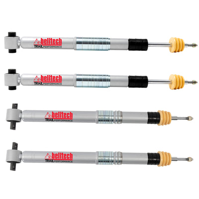 Belltech Trail Performance Shock Set (4-7.5" Front / 4-7.5" Rear Lift) for 2021-2026 Ford Bronco 4WD