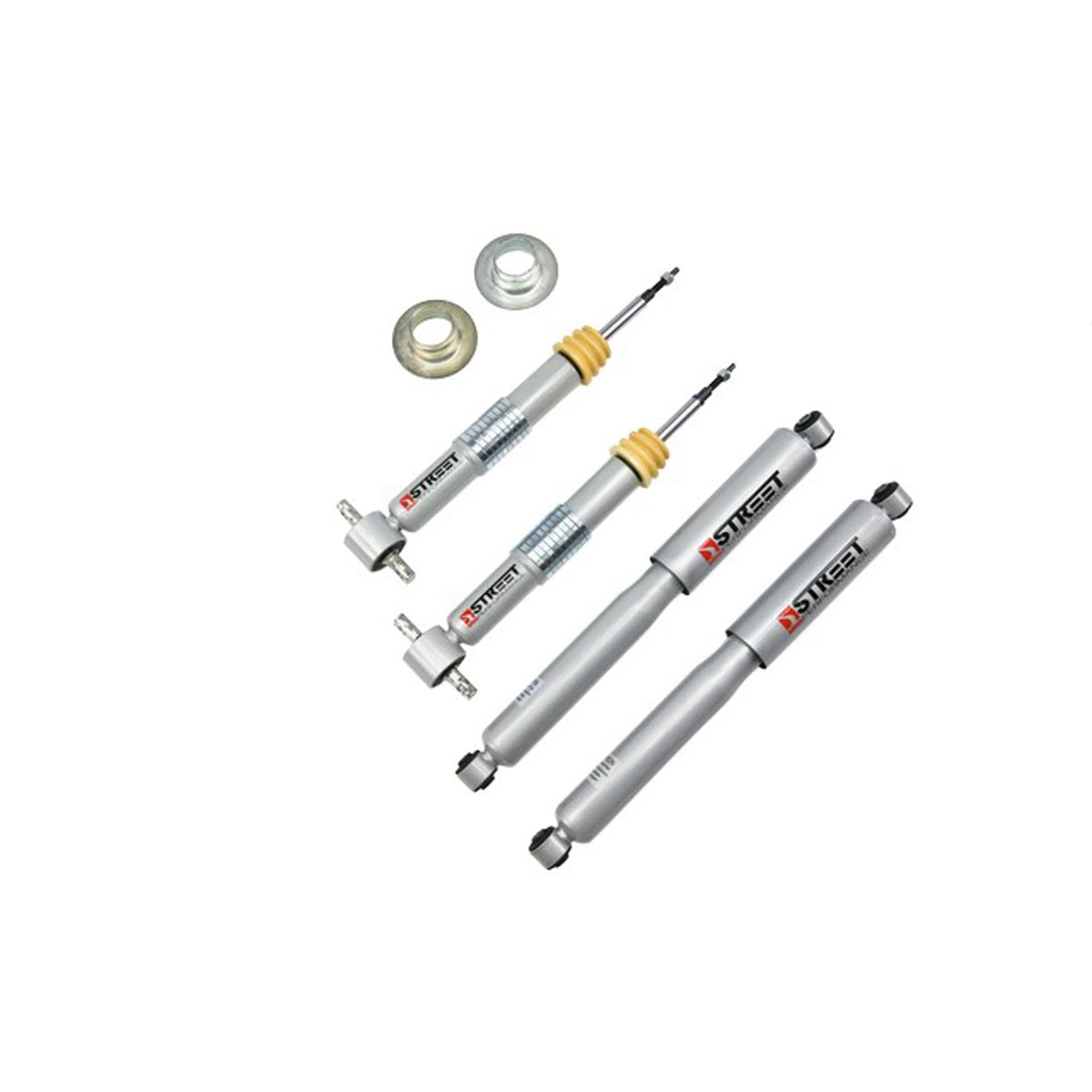 Belltech Street Performance Shock Set (1-4" Front / 2-4" Rear Drop) for 2014-2018 Chevrolet Silverado 1500 RWD