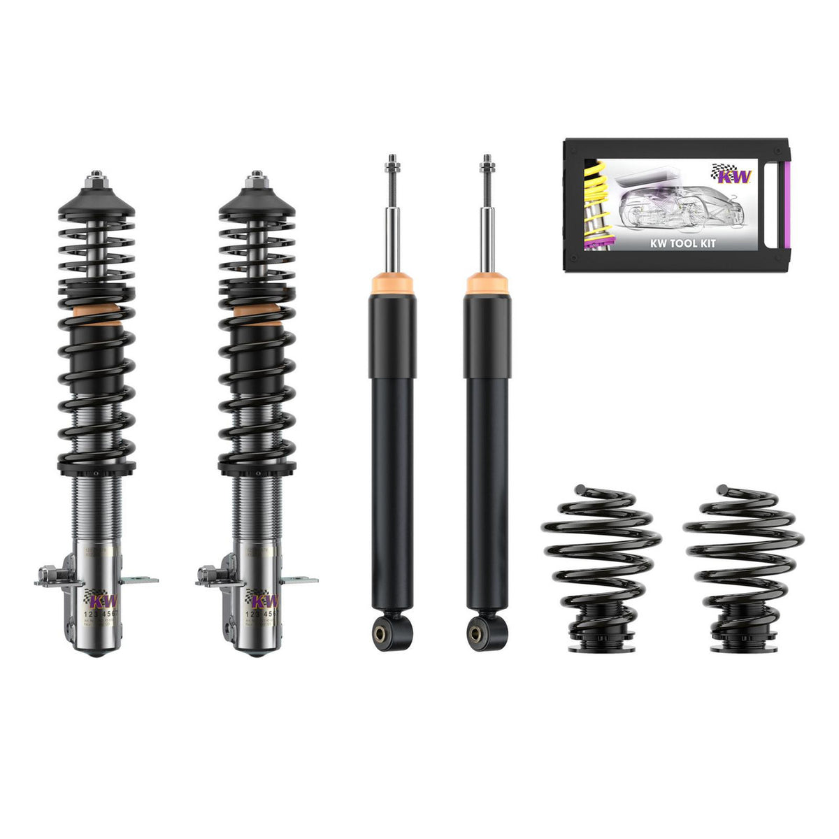 KW Suspension Variant 2 Classic Coilover Kit for 1985-1992 Volkswagen Golf 15280003-B