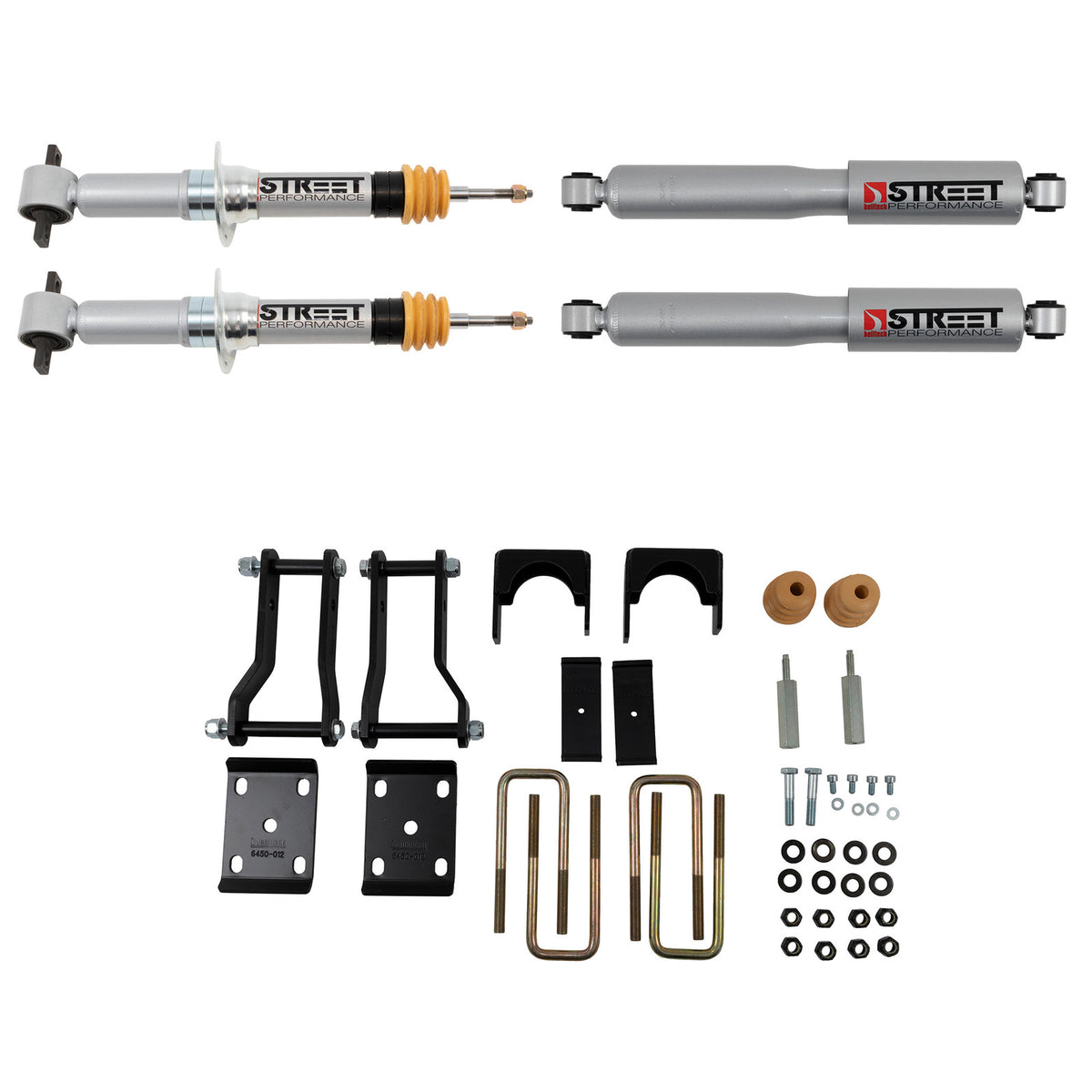 Belltech Lowering Kit w/Street Performance Shocks (2" Front / 4" Rear Drop) for 2019-2023 Ford Ranger 4WD