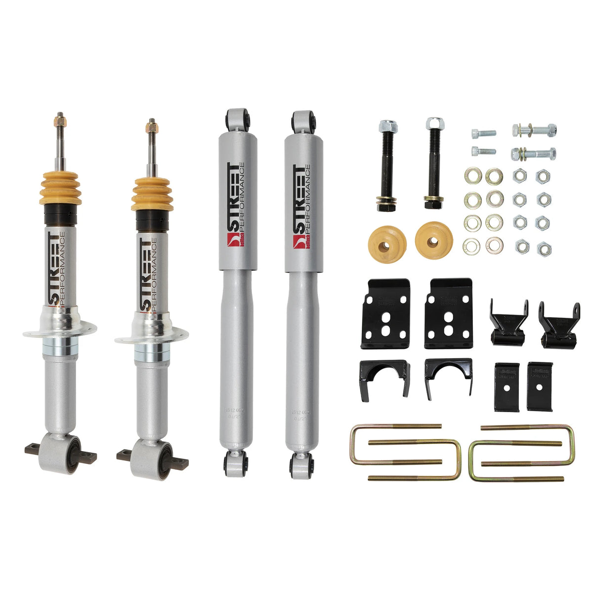 Belltech Lowering Kit w/Street Performance Shocks (1-3" Front / 5.5" Rear Drop) for 2015-2020 Ford F-150 RWD Short Bed