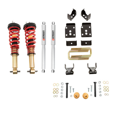 Belltech Performance Coilover Kit w/Height Adjustable Front Coilovers (1-3" Front / 5.5" Rear Drop) for 2015-2020 Ford F-150 RWD/4WD