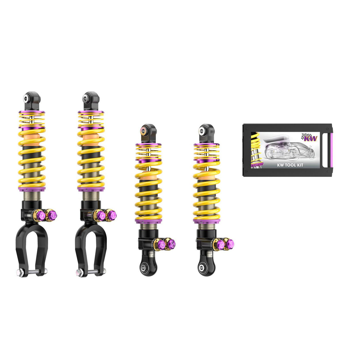 KW Suspension Variant 5 Adjustable Coilover Kit for 2021-2024 Ferrari SF90 Spider (w/ Electronic Dampers, w/o OE Noselift) 30942028