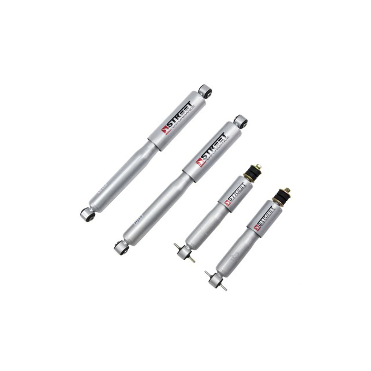 Belltech Street Performance Shock Set (1-3" Front / 2" Rear Drop) for 1999-2003 Dodge Durango RWD
