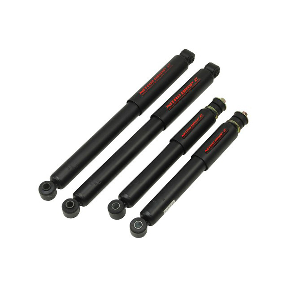 Belltech Nitro Drop 2 Shock Set (0" Front / 0-1" Rear Drop) for 1994-2002 Dodge Ram 3500 RWD