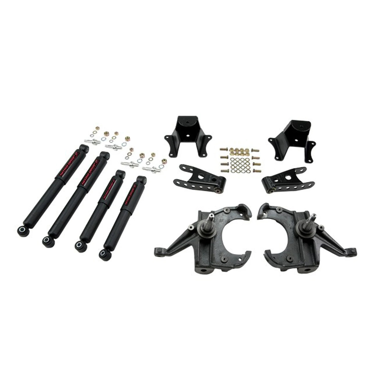 Belltech Lowering Kit w/Nitro Drop 2 Shocks (3" Front / 4" Rear Drop) for 1987 GMC R1500 1-1/4" Rotor RWD
