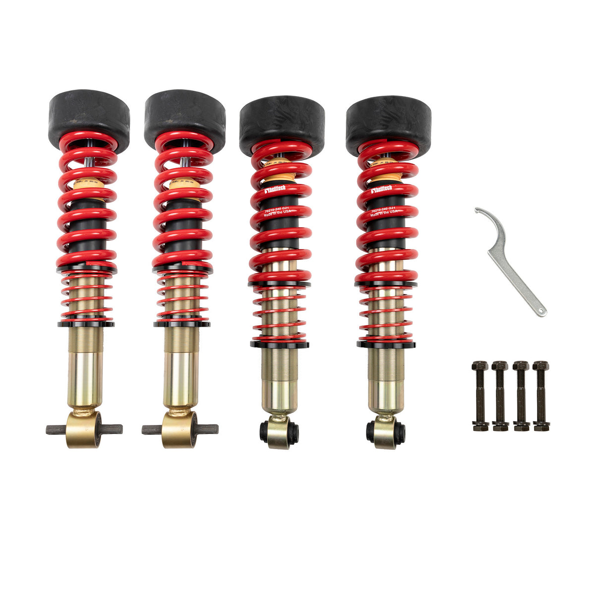 Belltech Performance Coilover Kit w/Front and Rear Height Adjustable Coilovers (0.5-2" Front / 1-2.5" Rear Drop) for 2021-2026 Chevrolet Suburban RWD/4WD w/o Magnetic Ride