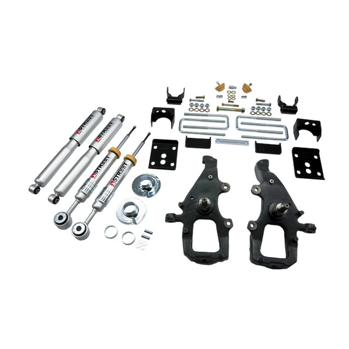 Belltech Lowering Kit w/Street Performance Shocks (+1" to -4" Front / 5.5" Rear Drop) for 2004-2008 Ford F-150 RWD