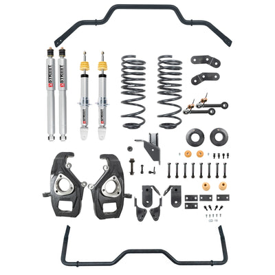 Belltech Lowering Kit w/Street Performance Shocks (3-4" Front / 4-5" Rear Drop) for 2019-2024 Ram 1500 RWD/4WD