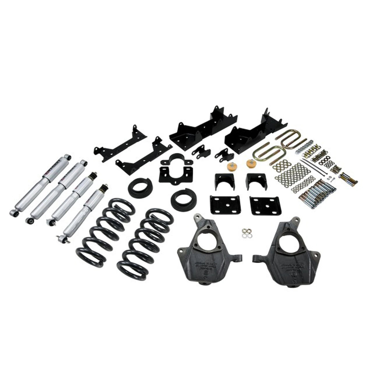 Belltech Lowering Kit w/Street Performance Shocks (4-5" Front / 6" Rear Drop) for 2007 GMC Sierra 1500 Classic Extended Cab RWD Short Bed w/Front Coil Springs