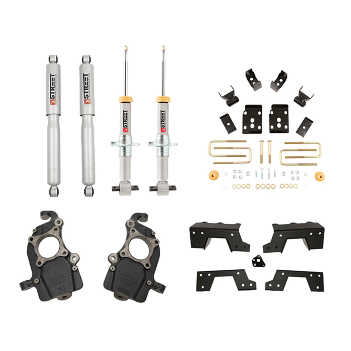 Belltech Lowering Kit w/Street Performance Shocks (1-5" Front / 6" Rear Drop) for 2015-2020 Ford F-150 RWD Short Bed