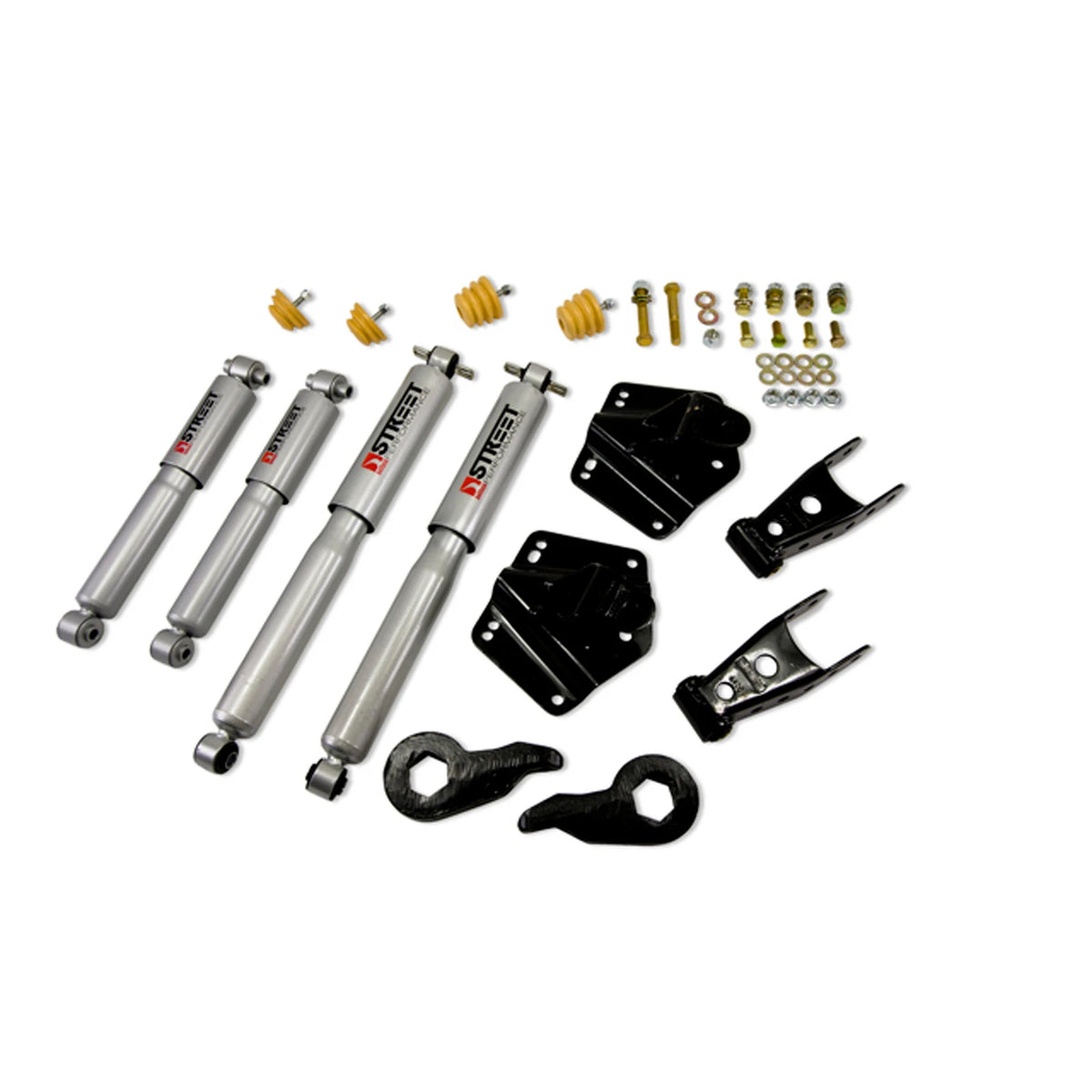 Belltech Lowering Kit w/Street Performance Shocks (1-3" Front / 4" Rear Drop) for 1992-1999 GMC K1500 Suburban 4WD