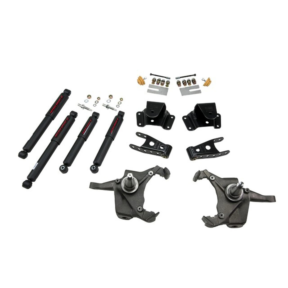 Belltech Lowering Kit w/Nitro Drop 2 Shocks (3" Front / 4" Rear Drop) for 1975-1978 GMC C35 Crew Cab RWD Dually