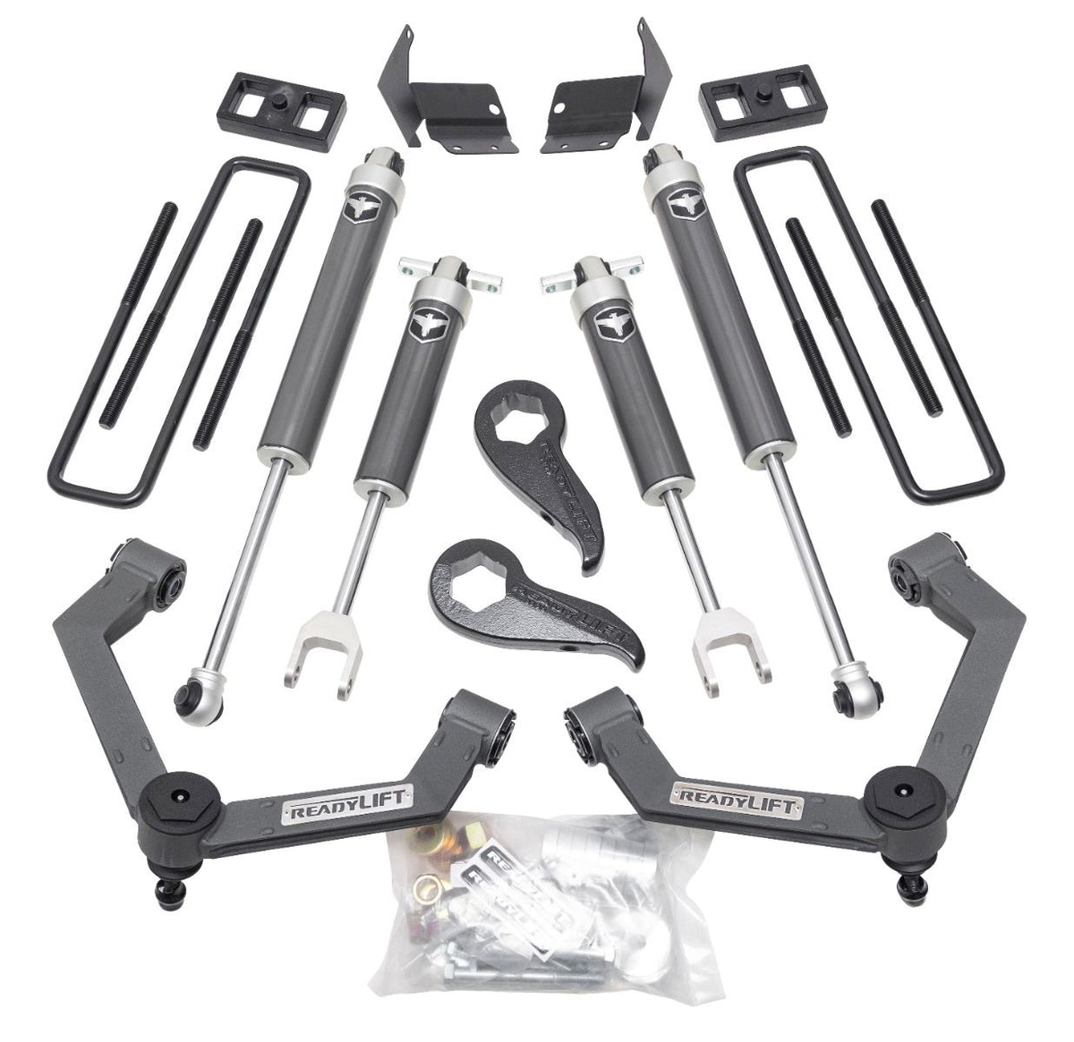 ReadyLift 3" SST Lift Kit w/Fabricated Control Arms And Falcon 2.1 Monotube Shocks for 2020-2025 GMC Sierra 2500 HD 69-30321