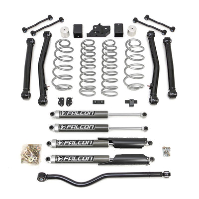 ReadyLift 3.5" Terrain Flex 4-Arm Kit w/Falcon 2.1 Monotube Shocks for 2018-2026 Jeep Wrangler 69-6837