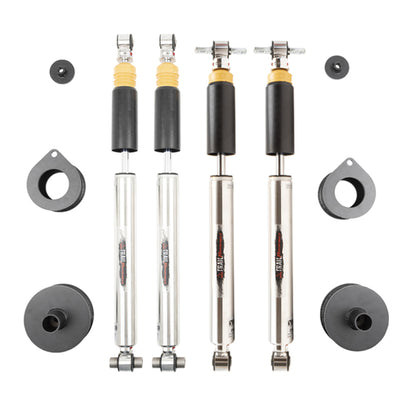 Belltech 2.5" Leveling Kit w/Damping Adjustable Front & Rear Shocks for 2007-2017 Jeep Wrangler Rubicon 4WD 4-Door