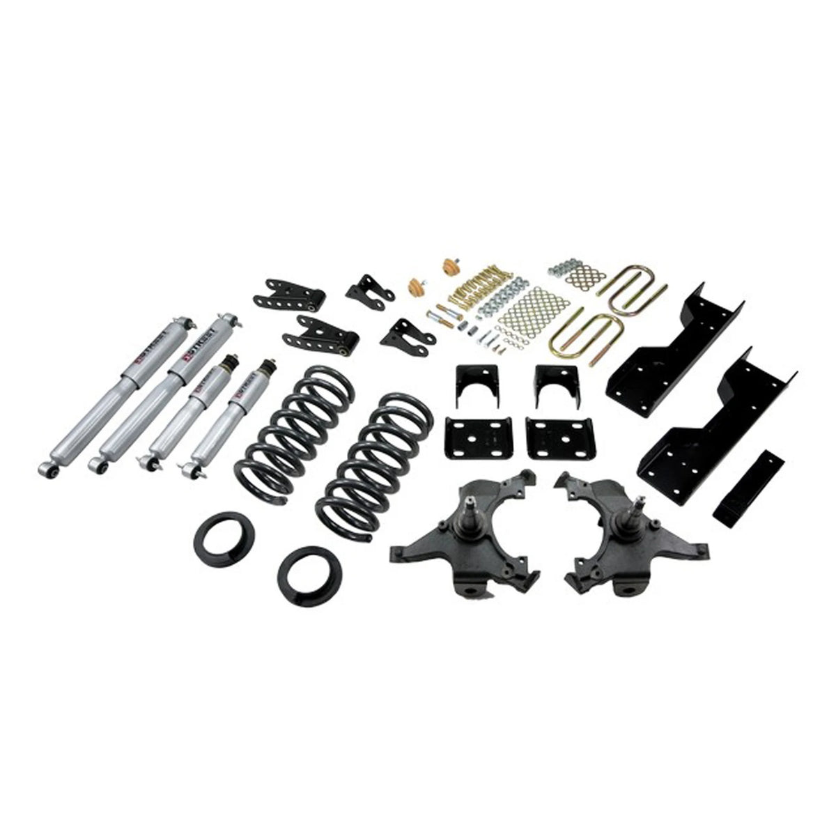 Belltech Lowering Kit w/Street Performance Shocks (4-5" Front / 7" Rear Drop) for 1988-1998 Chevrolet C1500 Extended Cab RWD