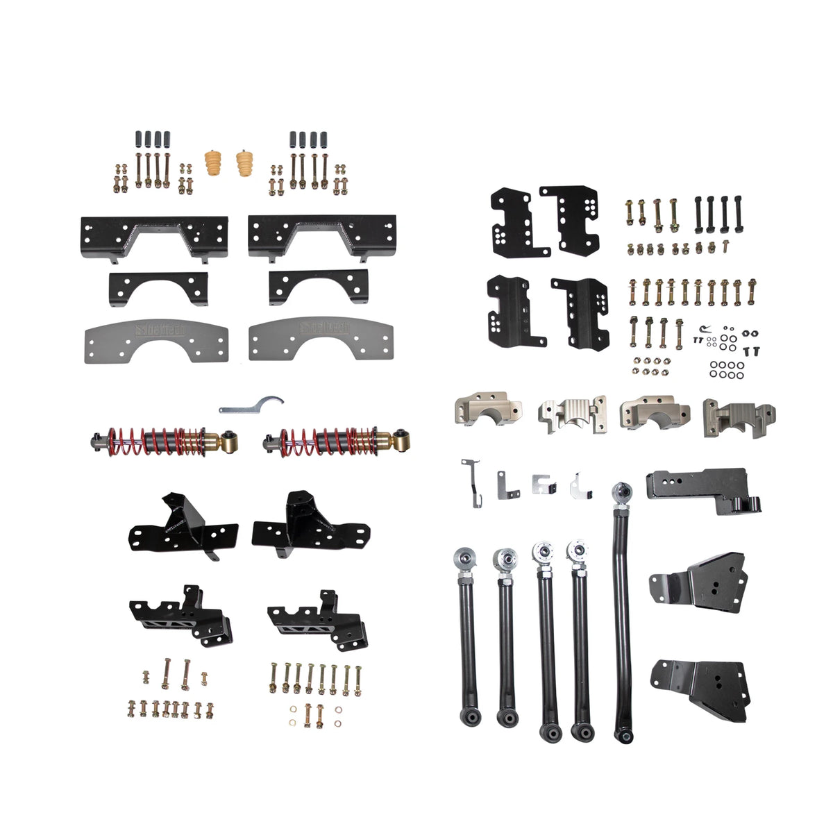 Belltech Rear 4-Link Kit w/Coilovers & C-Notch for 1988-1998 Chevrolet C1500 RWD
