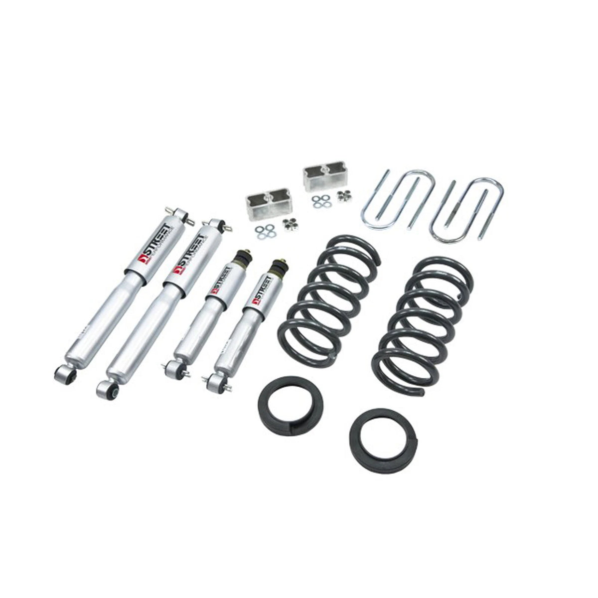 Belltech Lowering Kit w/Street Performance Shocks (2-3" Front / 2" Rear Drop) for 1997-2000 Isuzu Hombre 6-Cyl RWD