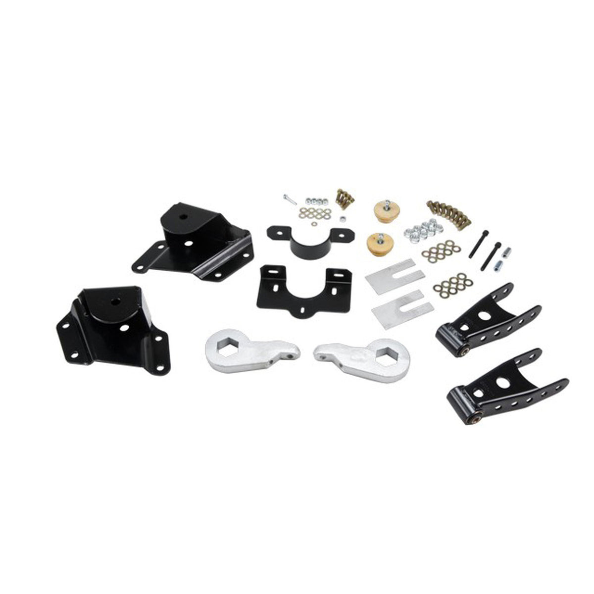 Belltech Lowering Kit w/o Shocks (Front Torsion Bar Suspension Only, 1-2" Front / 4" Rear Drop) for 2007 GMC Sierra 1500 Classic Extended Cab RWD w/Front Torsion Bars