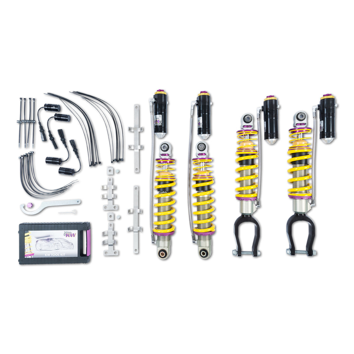 KW Suspension Variant 4 Coilover Kit for 2017-2023 Audi R8 (w/ Electronic Dampers) 3A7100AN